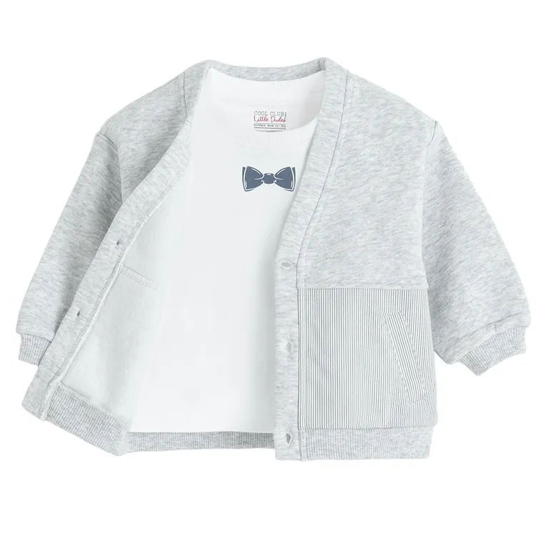 Cool Club, Set pentru baieti, Bluza, cu nasturi, Tricou, Pantaloni trening, mix