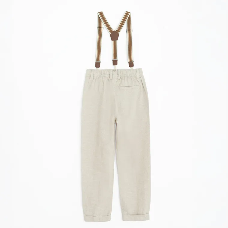 Cool Club, Set pentru baieti, Camasa cu maneca scurta, Pantaloni din textil, Bretele, mix