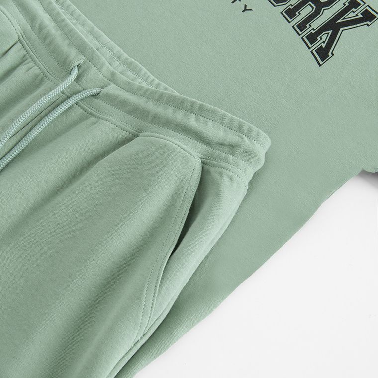 Cool Club, Set pentru baieti, Tricou, Pantaloni scurti, kaki