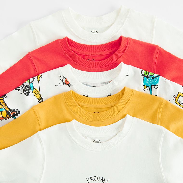 Cool Club, Tricou pentru baieti, mix, set, 5 buc.