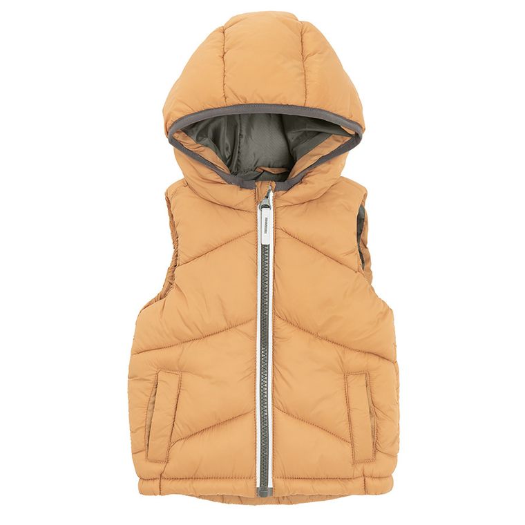 Cool Club, Vesta cu gluga pentru baieti, Bluza cu fermoar, polar, 3in1, mix