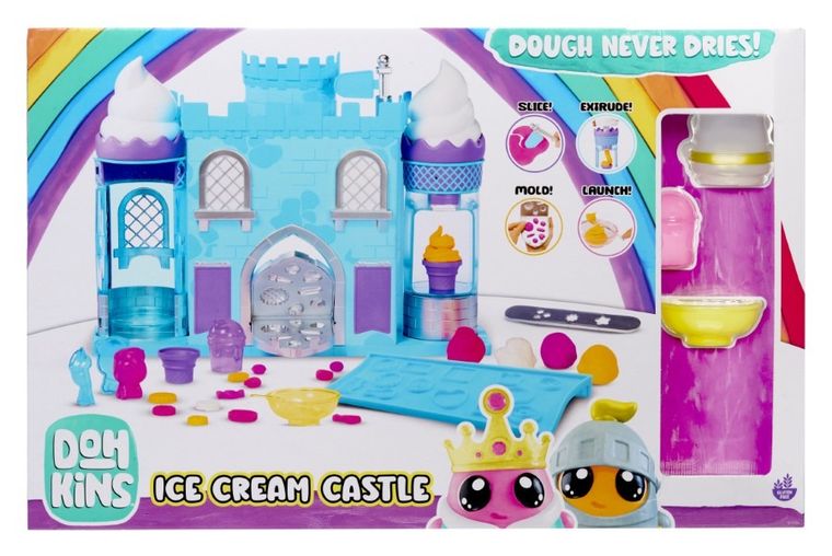 DohKins, Ice Cream Castle, set de joaca cu plastilina