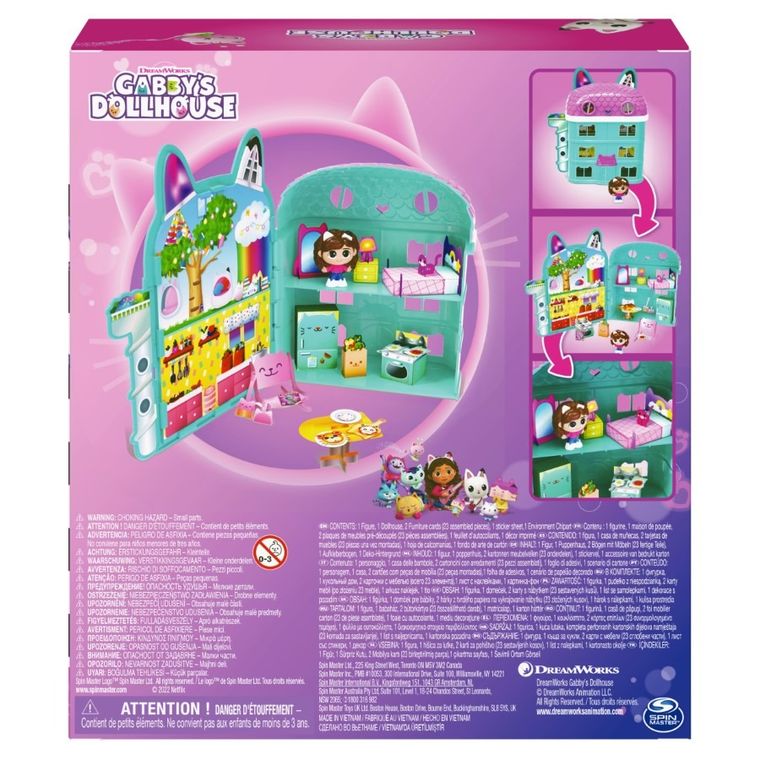 Gabby's Dollhouse, Mini Dollhouse, set de joaca cu figurina si accesorii