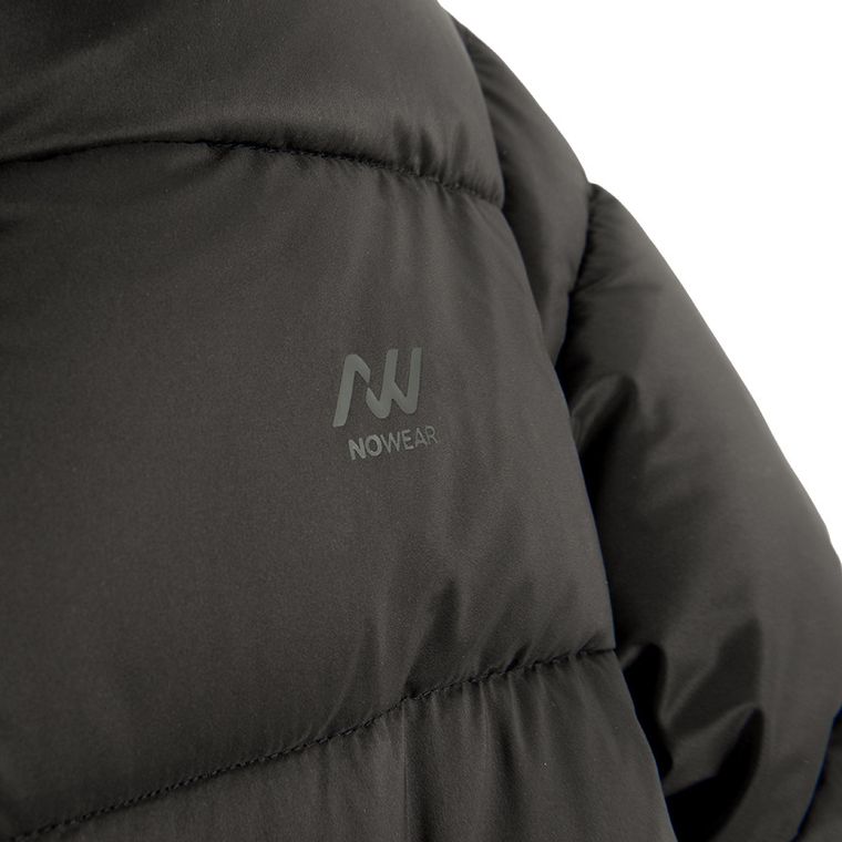 Geaca neagra calduroasa cu gluga NOWEAR