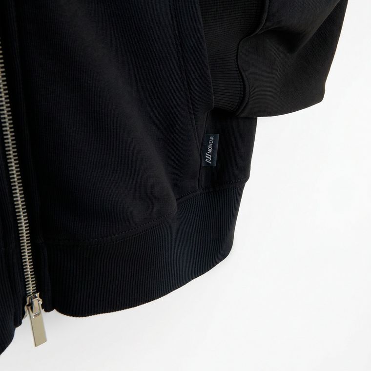 Hanorac cu fermoar si croiala crop NOWEAR