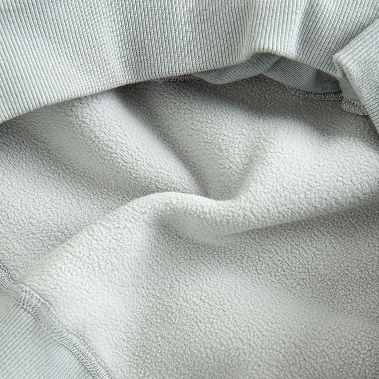 Hanorac sherpa gri cu croiala oversize NOWEAR