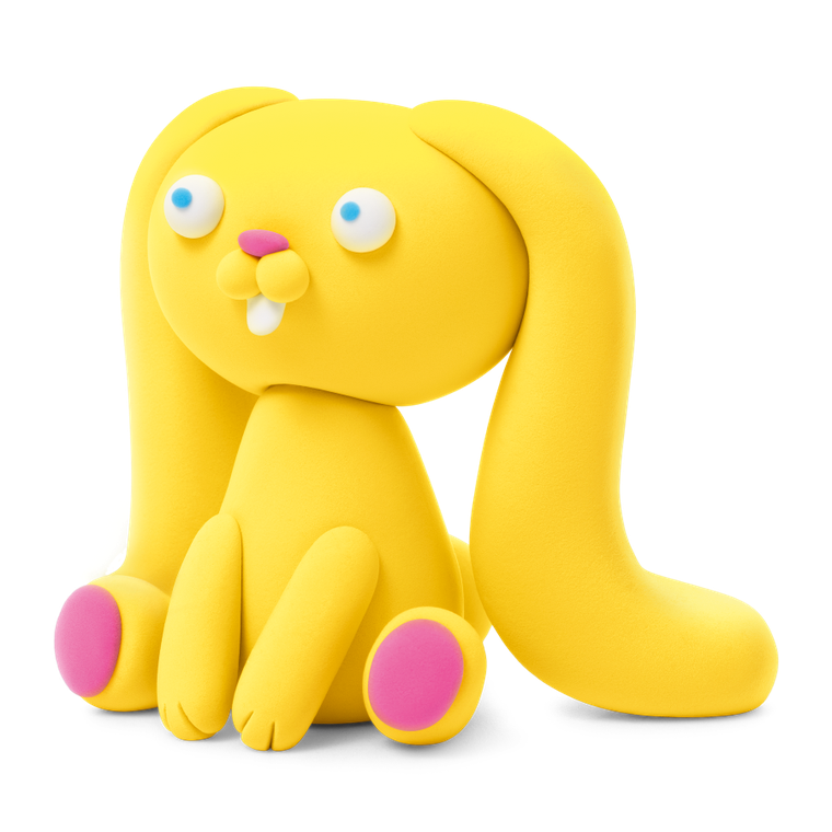 Hey Clay, Fluffy Pets, set creativ, 15 cutii de plastilina