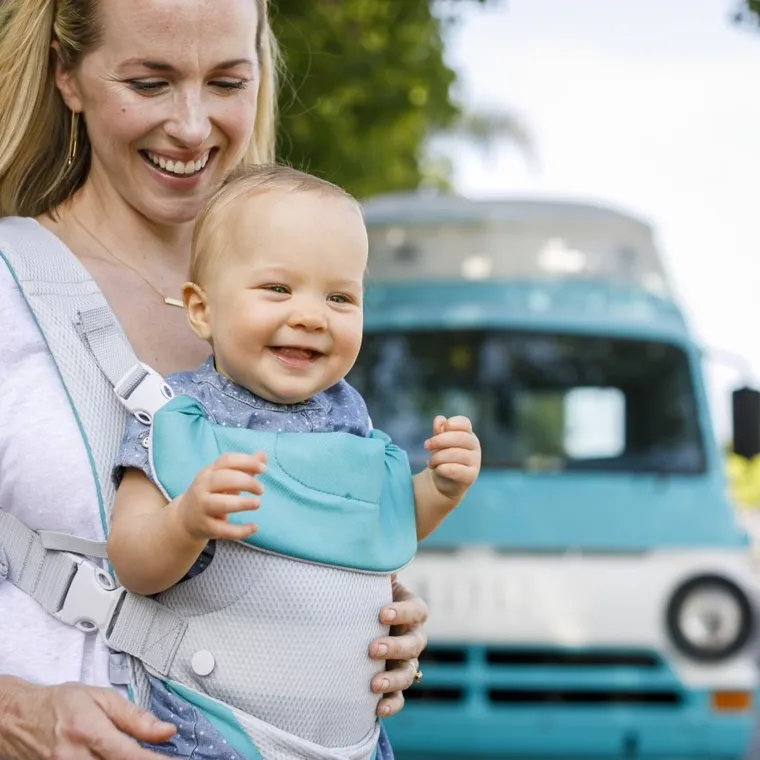 Infantino, marsupiu port-bebe 4in1 respirabil, gri