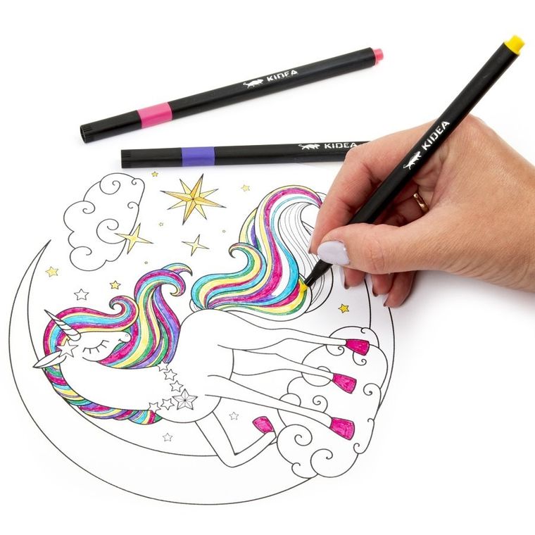 Kidea, carioci intr-o cutie metalica, 24 culori