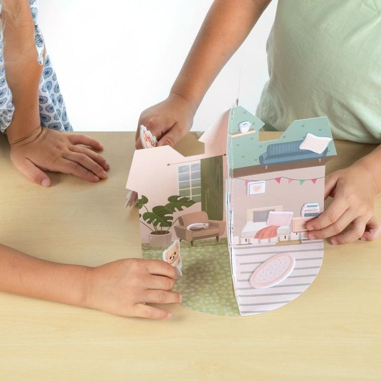 Kidea, casa de printesa 3D, set creativ
