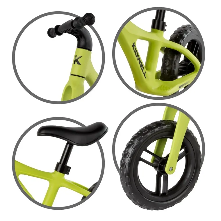 Kidwell, Jogo, bicicleta fara pedale, Lime