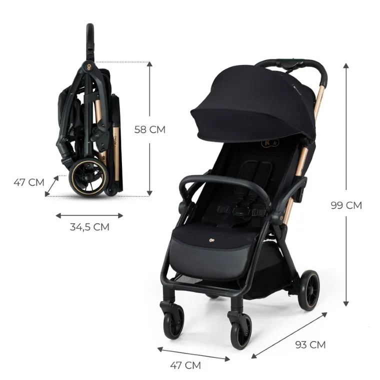 Kinderkraft, Apino, carucior sport, Raven Black