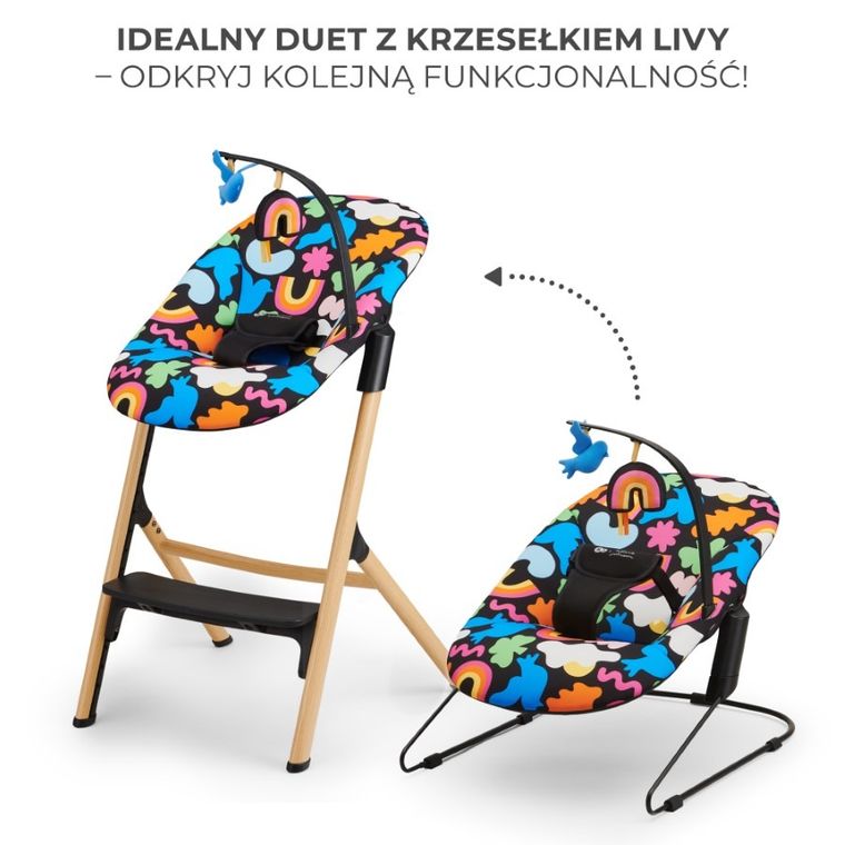 Kinderkraft, Calmee, sezlongul, Happy Shapes