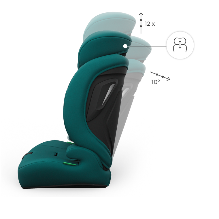 Kinderkraft, Comfort Up 2 Plus, i-Size, scaun auto, green, 100-150 cm