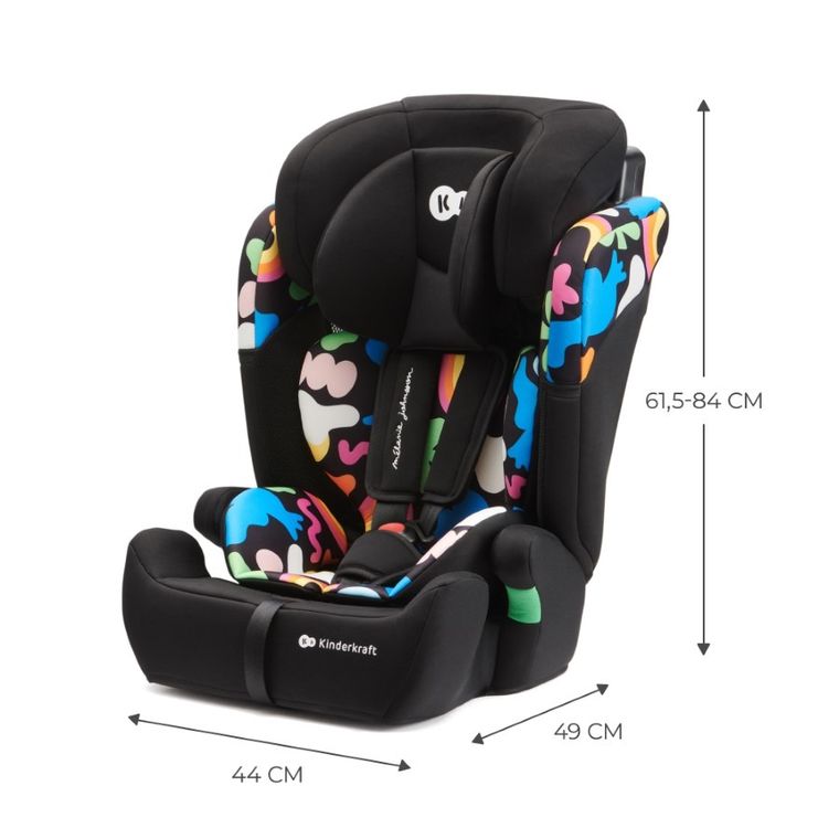 Kinderkraft, Comfort Up, I-size, scaun auto, 76-150 cm, Happy Shapes