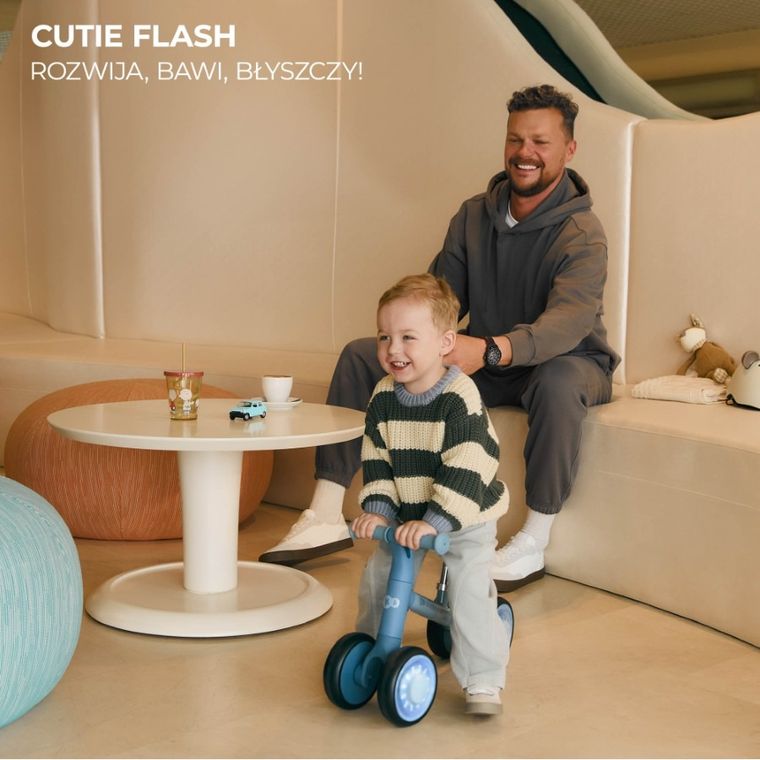 Kinderkraft, Cutie Flash, bicicleta fara pedale, Pink