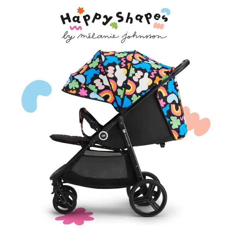Kinderkraft, Grande Plus, carucior sport, Happy Shapes