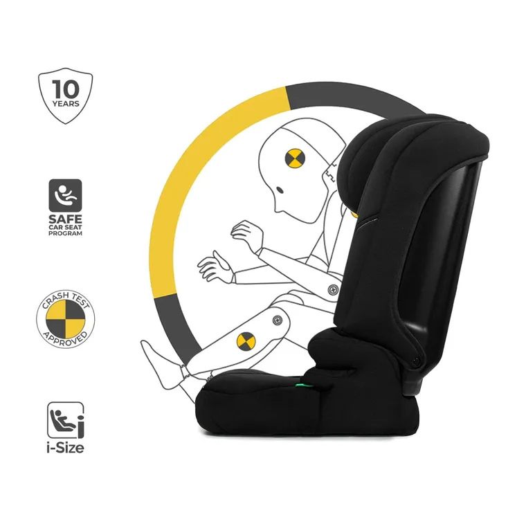 Kinderkraft, I-Comfy, scaun auto 3in1, i-Size, Black, 76-150 cm