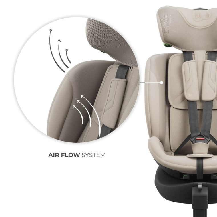Kinderkraft, I-Fix, scaun auto, 61-150 cm, bej