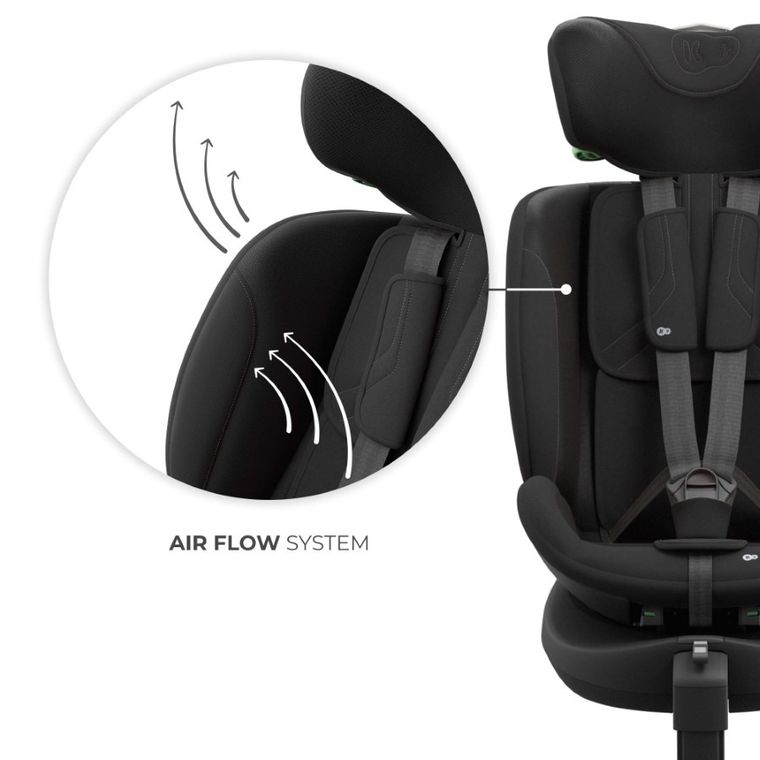 Kinderkraft, I-Fix, scaun auto, 61-150 cm, negru