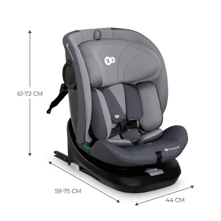 Kinderkraft, I-Grow, scaun auto, I-size, Grey, 40-150 cm