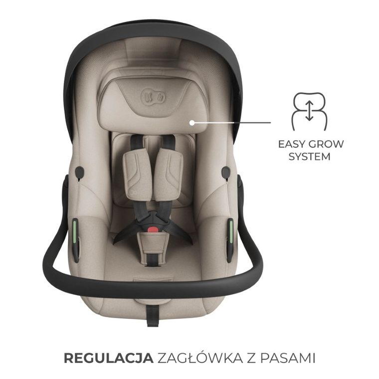 Kinderkraft, I-Lite, scaun auto + baza Endura Safe Fx, 40-87 cm, beige