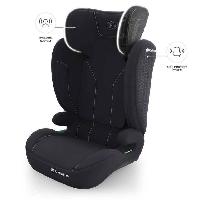 Kinderkraft, I-Spark 2 Plus, i-Size, scaun auto, black, 100-150 cm