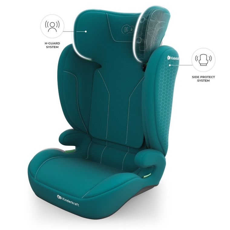 Kinderkraft, I-Spark 2 Plus, i-Size, scaun auto, green, 100-150 cm