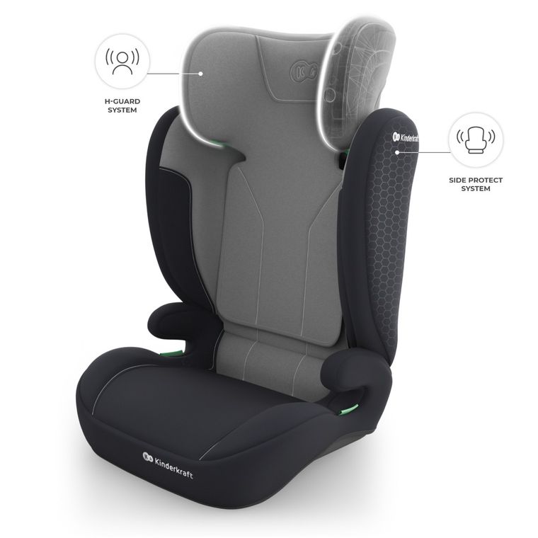 Kinderkraft, I-Spark 2 Plus, i-Size, scaun auto, grey, 100-150 cm