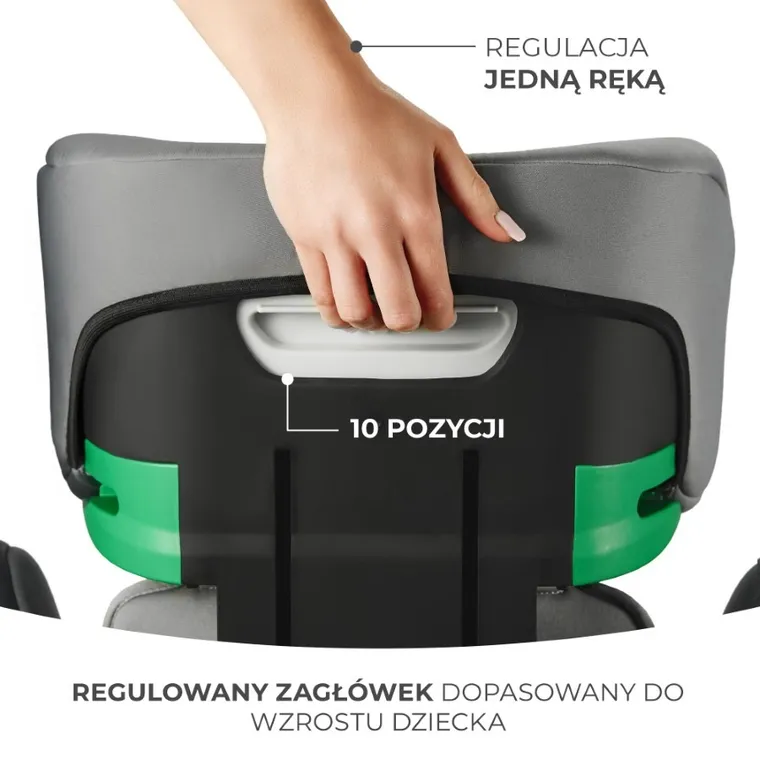Kinderkraft, I-Spark, scaun auto, 100-150 cm, Grey