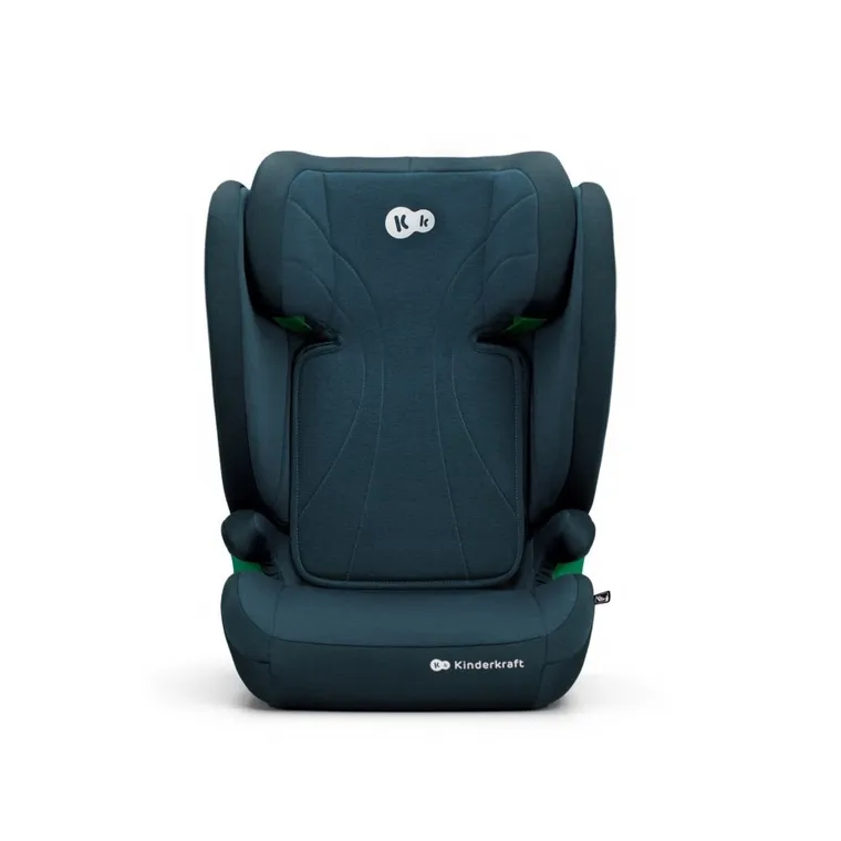 Kinderkraft, Junior Fix 2, I-Size, scaun auto pentru copii, Harbour Blue, 100-150 cm, 15-36 kg
