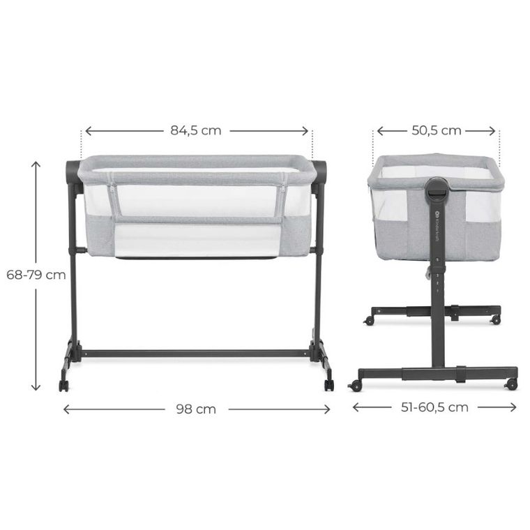 Kinderkraft, Nestee Up 2, patut 2in1, Light Grey