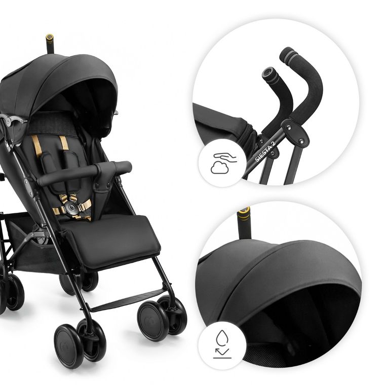 Kinderkraft, Siesta 2, carucior, Midnight Black