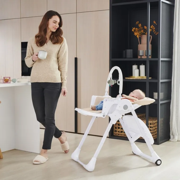 Kinderkraft, Tummie, scaun de masa pliabil 2 in 1, Green