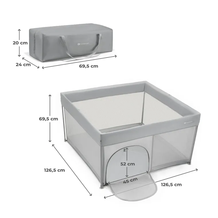 Kinderkraft, Ziki, tarcul pentru copii, Grey