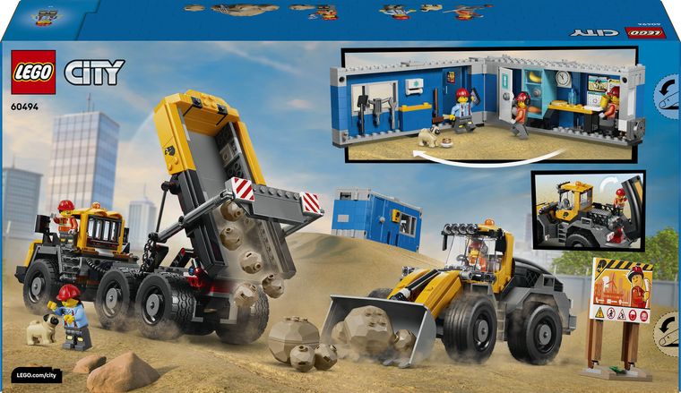 LEGO City, Camion basculant si incarcator frontal, 60494