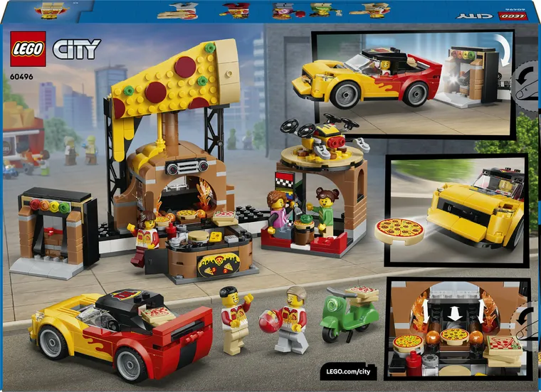 LEGO City, Experienta livrarii de pizza cu vehicule, 60496