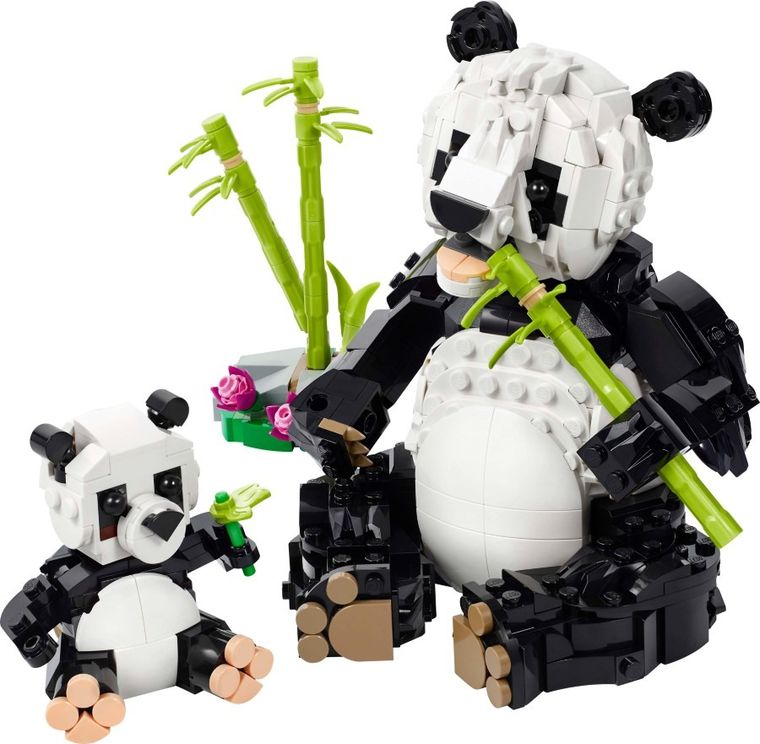 LEGO Creator, Animale salbatice: Familia de ursi panda, 31165
