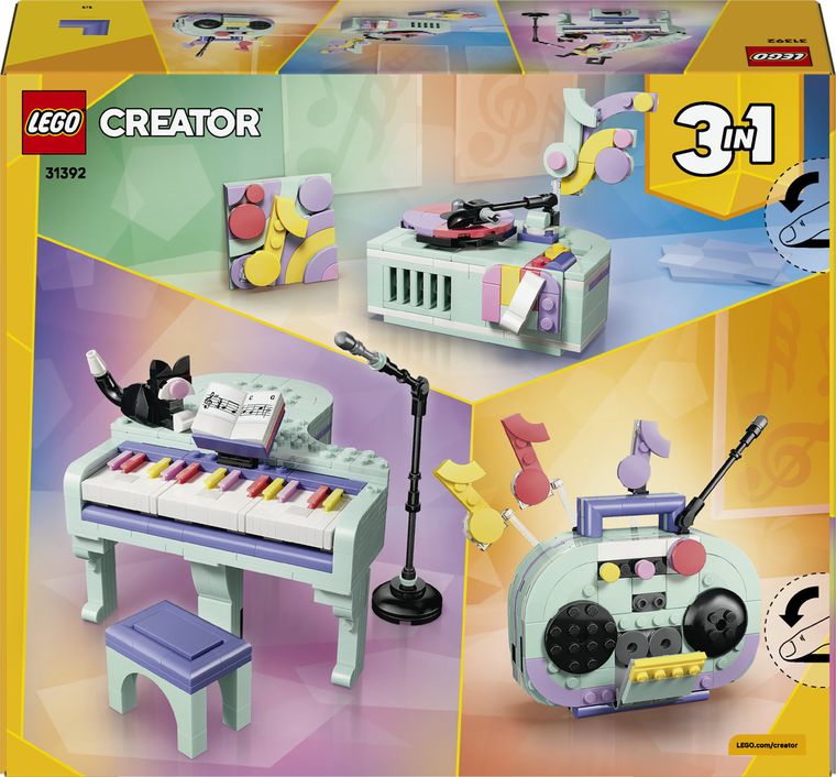 LEGO Creator, Pian decorativ cu o pisica, 31392