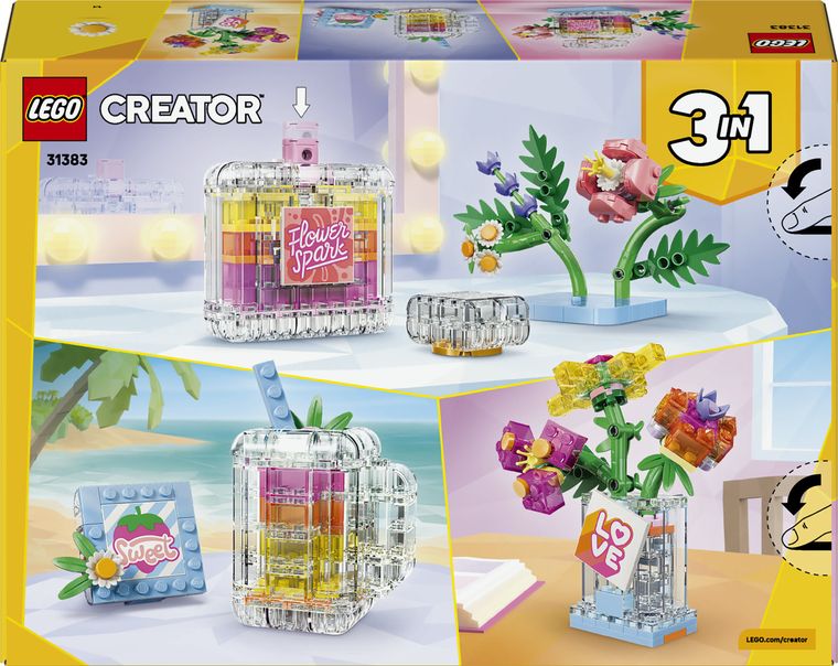 LEGO Creator, Sticla de parfum cu flori decorativa, 31383