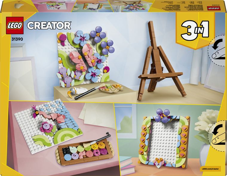 LEGO Creator, Tablou decorativ cu arta florala, 31390