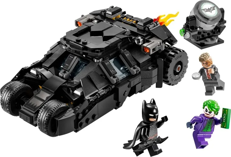 LEGO DC Batman, Batman Tumbler vs. Two-Face si Joker, 76303