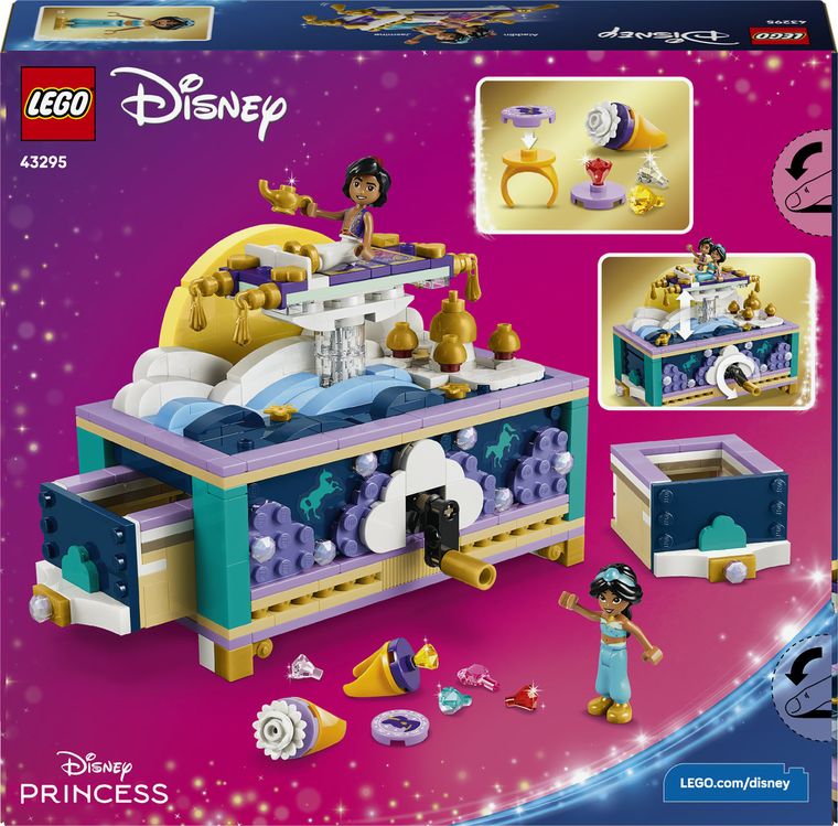 LEGO Disney Princess, Cutia cu bijuterii a lui Jasmine, 43295