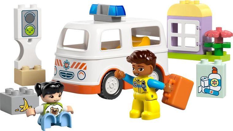 LEGO DUPLO, Ambulanta si sofer, 10447