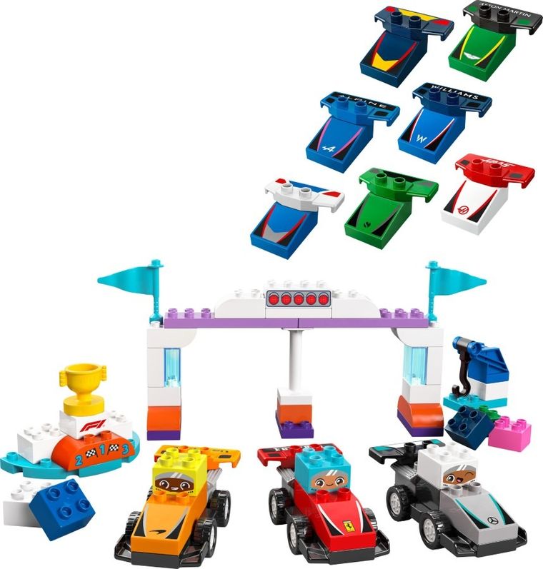 LEGO DUPLO, Echipa F1: Masini si piloti de curse, 10445
