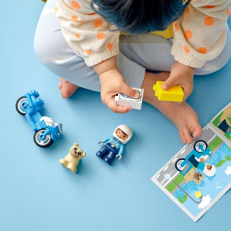 LEGO DUPLO, Motocicleta de politie pentru salvare, 10967