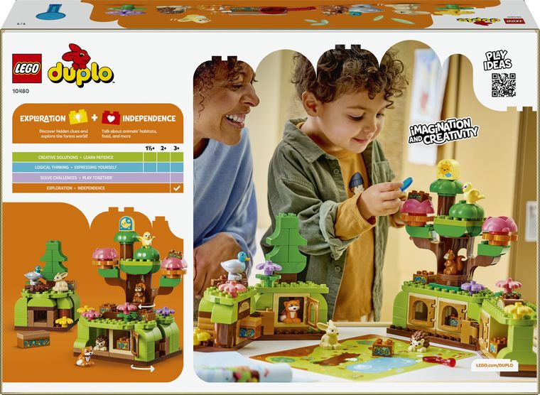 LEGO DUPLO Town, Padurea descoperirilor cu animale salbatice, 10480