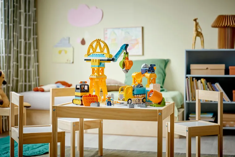 LEGO DUPLO Town, Santier si vehicule de constructii 3 in 1, 10476