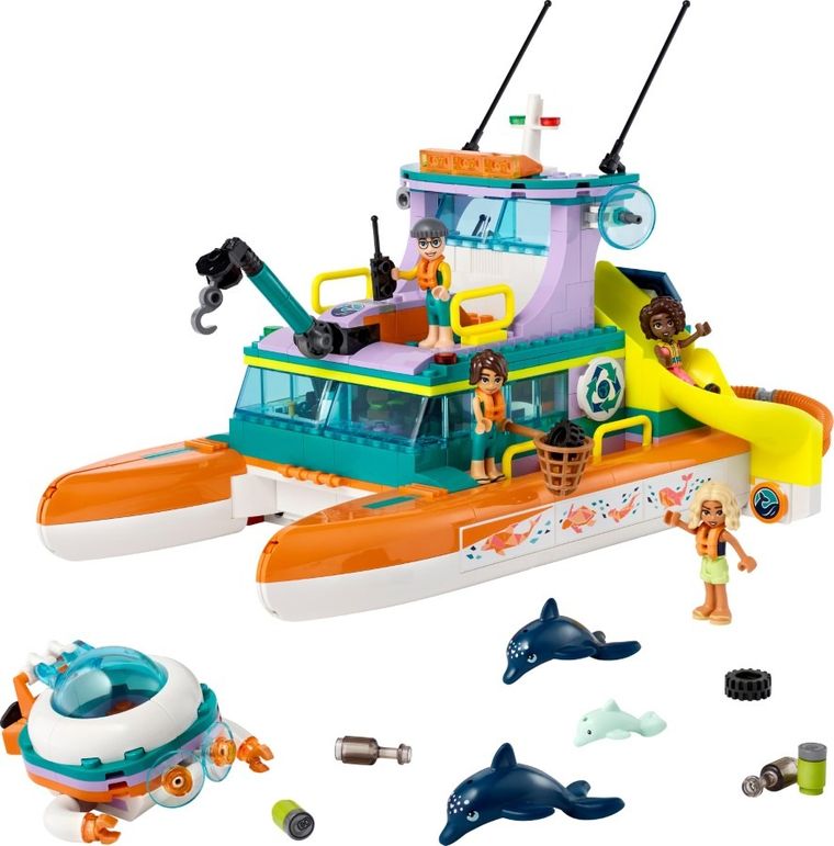LEGO Friends, Barca de salvare pe mare, 41734