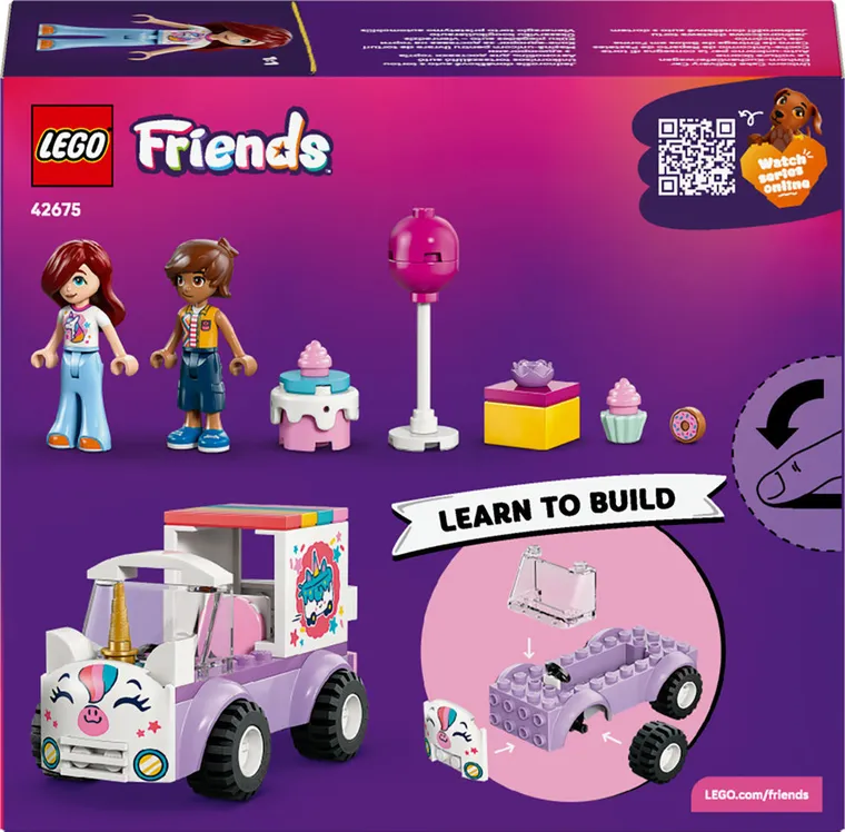 LEGO Friends, Masina-unicorn pentru livrare de torturi, 42675